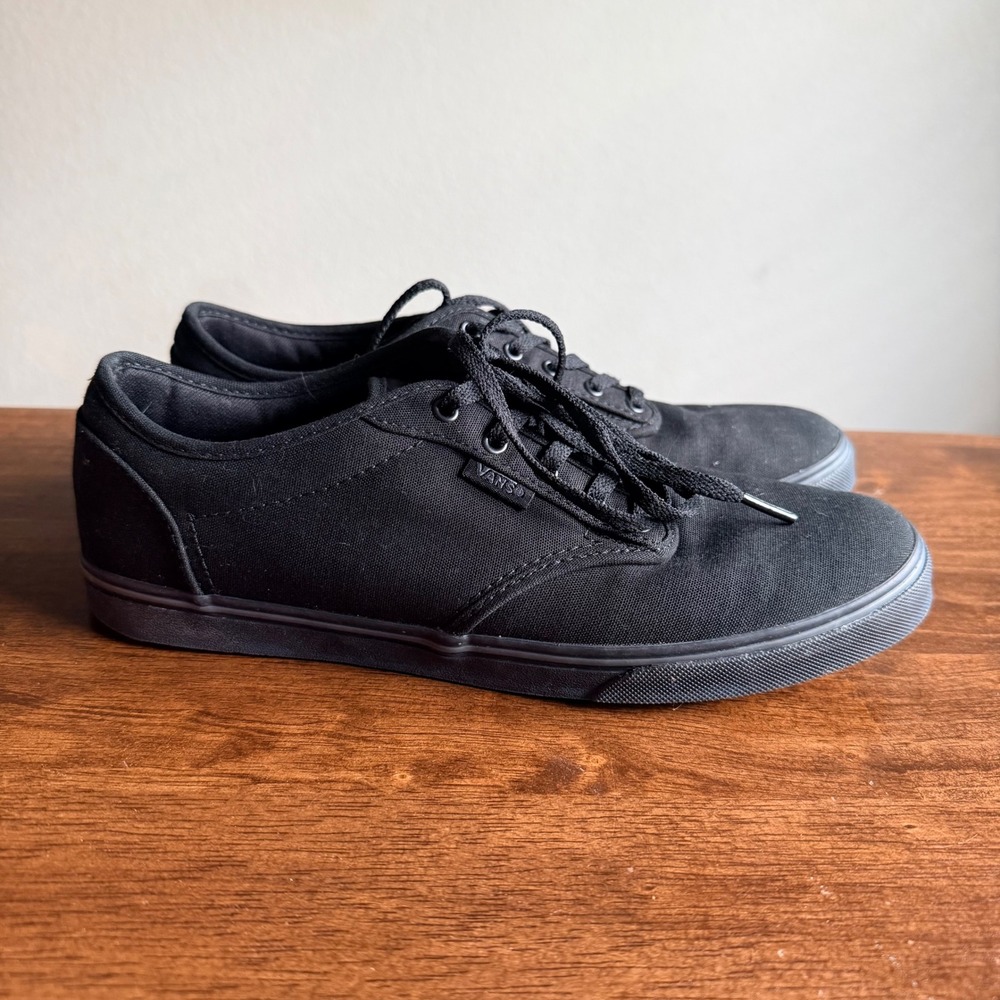 Vans Atwood Low Canvas Black Sneakers VN000NJO186 Womens 8.5